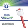Brilliant Oral Care Adult Toothbrush with Soft Bristles, Round Head,