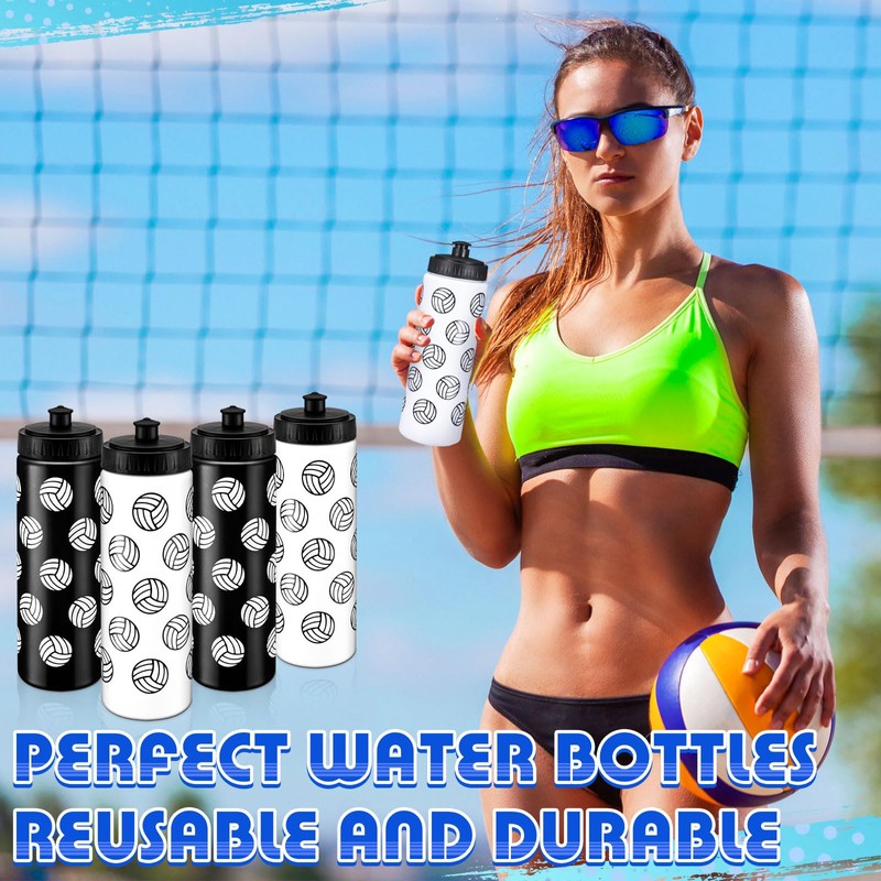 Skybooly 12 Pcs Volleyball Water Bottle Bulk 20 oz Accessories