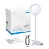 eSynic Desktop Magnifying Glass with Light-Rechargeable 800mAh LED Magnifier –