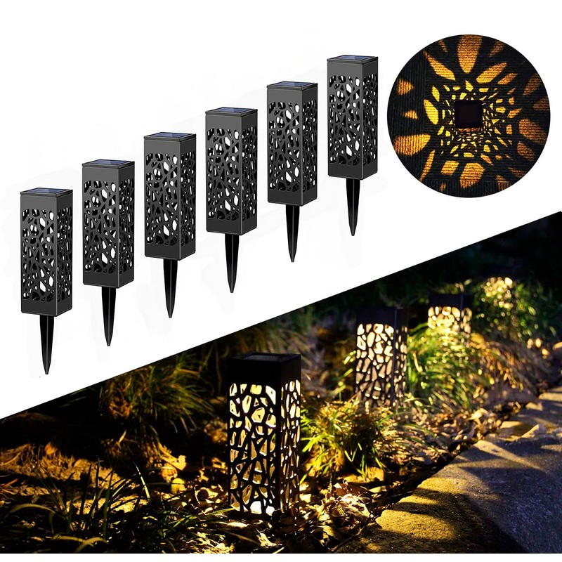 LED-Solarleuchten für den Garten, wasserdicht, IP65, mit automatischem Sensor, dekorativ