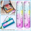 4 PCS 6 Inch Flexible Ruler, Bendable Plastic Ruler, Soft