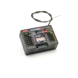 DUMBORC X10F RC Receiver 10 Channel Remote Receiver Voltage Return Receiver for X10P/DDF-350 RC Transmitter Cars Boats Tanks