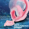 Xyuee Devilfish Full Face Snorkel Mask Kids Pink XS, Dry