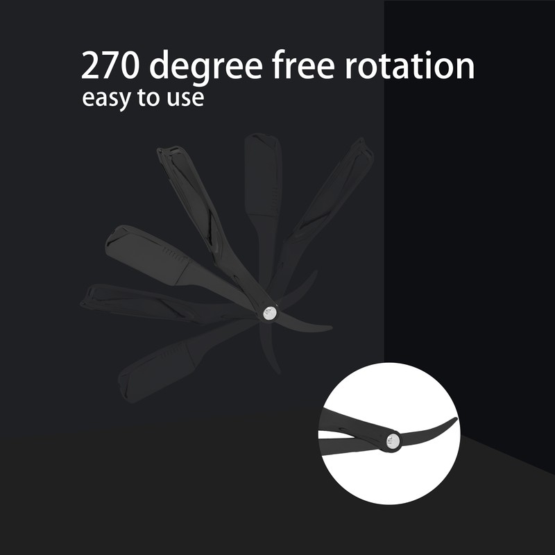 Professional Foldable Straight Edge Razor Barber Men's Shaving Razor Plating