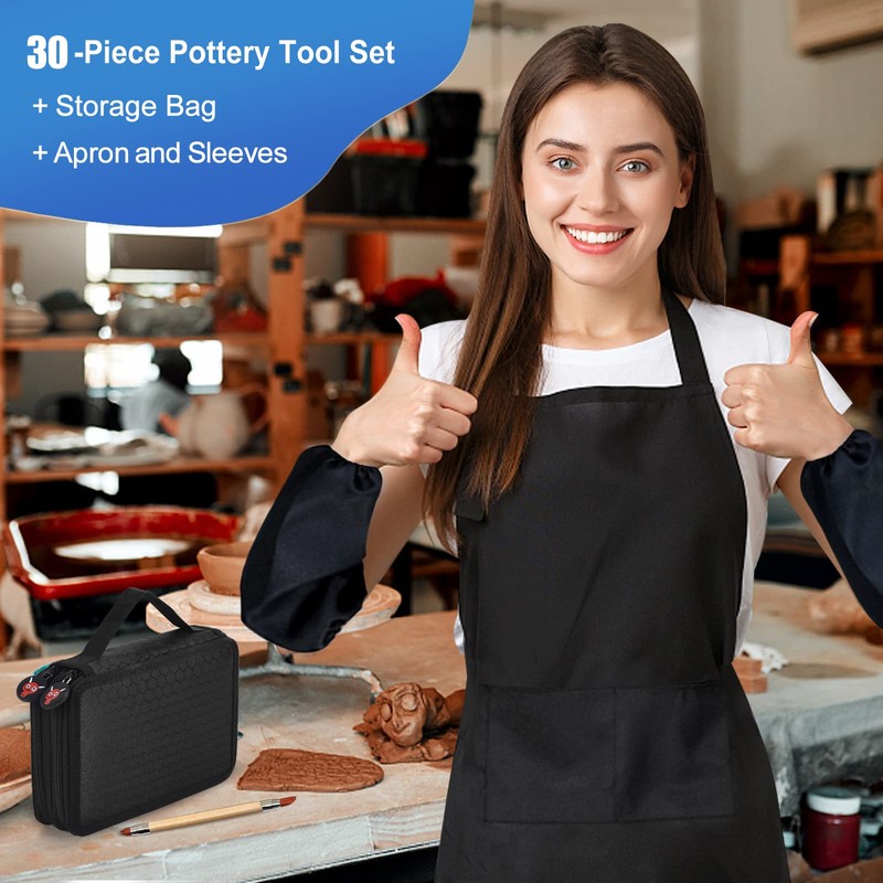 Clay Sculpting Tools,YZNlife Set of 30 Pottery Tools Clay Modelling