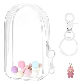 Syylqyr Toy Storage Bags, Zip Bags for Toys, Transparent Protection for Collectibles Organizer for Dolls Board Game Small Models