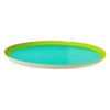 C.R. Gibson Dinner Plate, Standard, Teal & Green