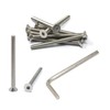 iexcell 10 Pcs 1/4-20 x 3 Stainless Steel 304 Hex