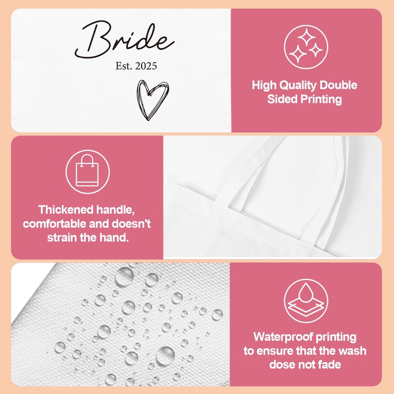 Bride Gift Bag, Bride To Be, Favours Tote Bag For