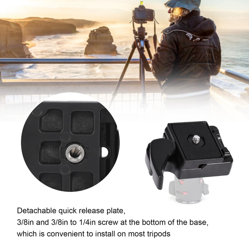 Alloy Quick Release Plate Adapter with 3/8in to 1/4in Screw