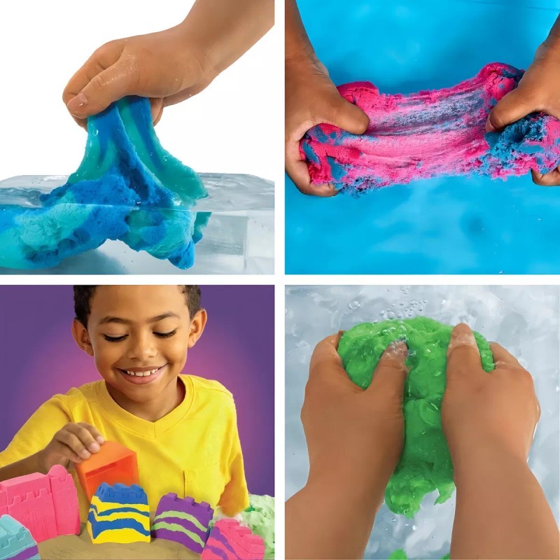 Slimysand Slimygloop Slime Sand Arena Moldeable Horizon C/ Accesorios. Color