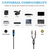 JOLGOO Cable de micrófono divisor de conexión dual RCA a