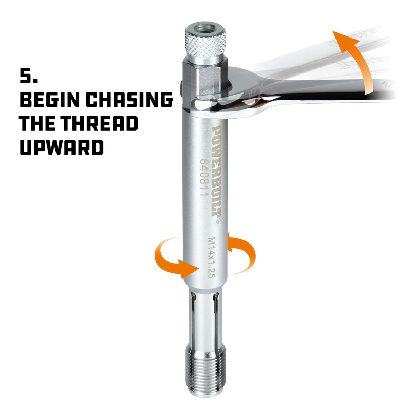 Powerbuilt 14mm Back Tap Thread Repair Tool - 640811