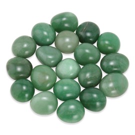 Nvzi Green Aventurine Crystals Stone, Polished Stones & Rocks, Natural Healing Crystals for Chakra Balancing, Meditation, Spiritual Decor, Tumbled Stones for Energy, Reiki, Gifts (0.5LB)