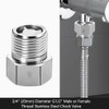 Check Valve, Electroplated Copper 1/2" Female to 1/2" Male Thread