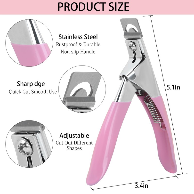 C12rtive Acrylic Nail Clipper with Magnets,Nail Clippers Acrylic Nail Cutter,Nail