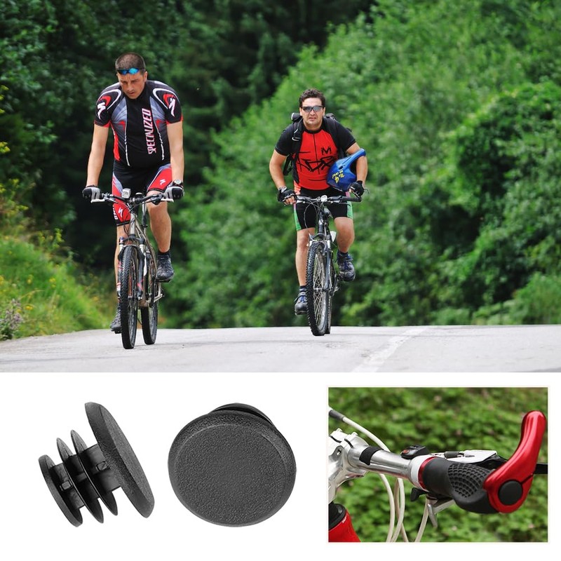 Auswalar 10 PCS Bicycle Bar End Plug, Plastic Handle Grip