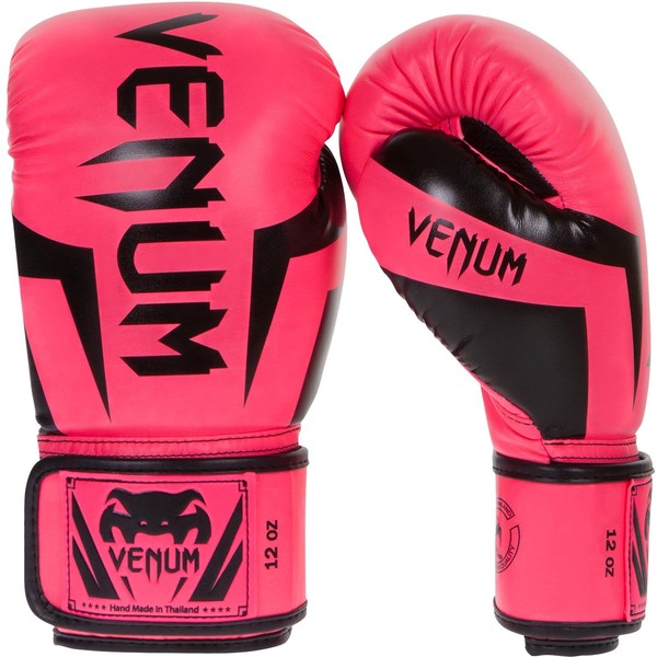 VENUM Elite Elite Boxing Gloves (Neo Pink) (8 oz)