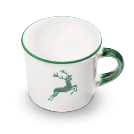 GMUNDNER KERAMIK Coffee Pot Smooth Capacity 0.24 Litres Green Deer Tableware Handmade in Austria