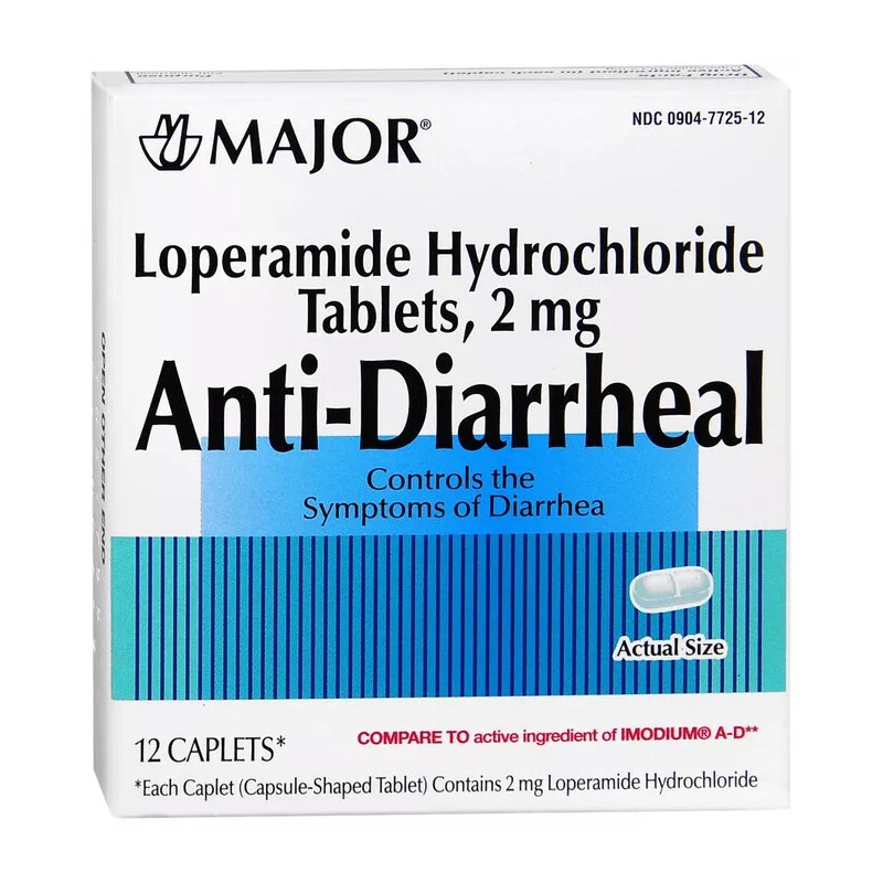 Major Anti-Diarrheal 2mg 24 Caplets (PACK OF 2)