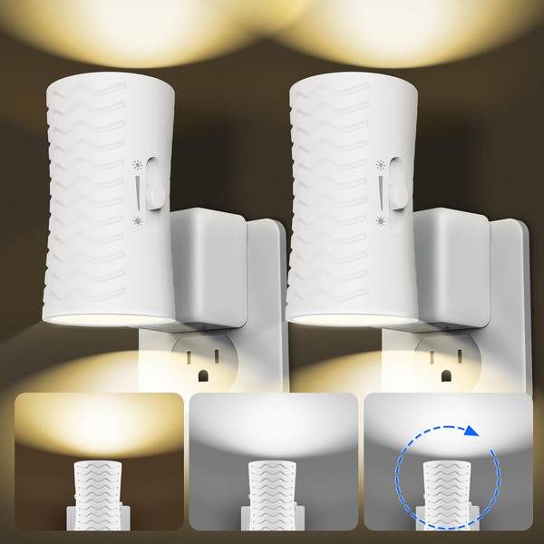 LED Night Light Plug in, 360° Rotating Modern Night Lights