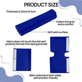 3 Packs Satin CPAP Strap Covers, CPAP Strap Cushions, Comfort CPAP Face Mask Cushion Pads CPAP Mask Covers to fit Dreamwear Universal Silky CPAP Headgear Pads for Reducing Red Marks（Dark Blue)