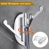 Foldable Towel Hook, Solid Metal Swivel Hook Heavy Duty Swing