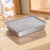 Stainless Steel Storage Container Set with Lid, Stackable Refrigerator Freezer
