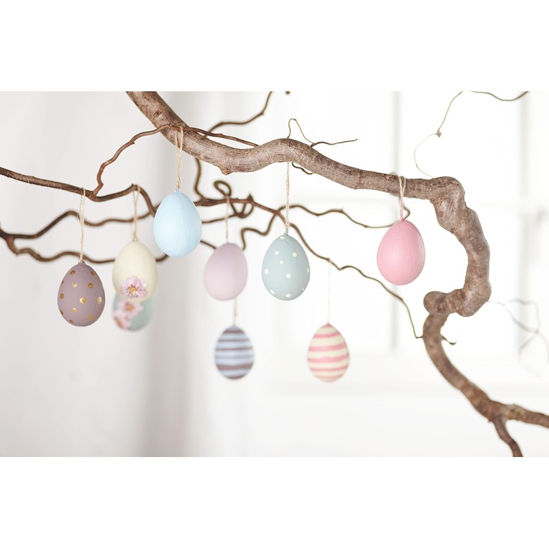 VBS Set of 10 Plastic Eggs 6 x 4.5 cm