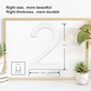 LUXYARD 3 Inch House Numbers Sticker Stainless Steel, Self-Stick Metal