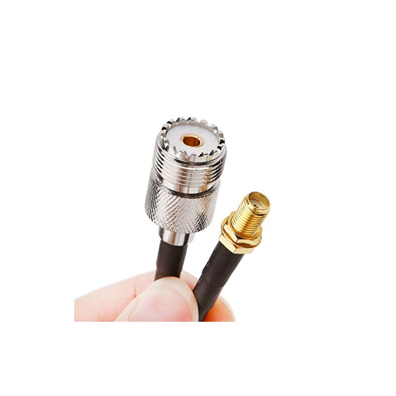 tooloflife RG174 Pigtail Cable Copper Coax Cables for Wireless Security