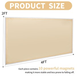 Torixqi 8 Pcs Fluorescent Light Covers for Ceiling Lights Classroom, Magnetic Light Filters, Fluorescent Light Diffuser Covers for Office, Hospitals, Home 4 x 2 Feet (warm yellow)