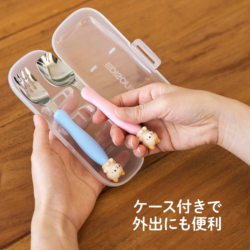 EDISONmama Fork & Spoon for Kids, 16 cm, 3 years
