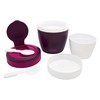 Polar Gear Microwavable Food Containers with Fold Away Cutlery, Polypropylene,