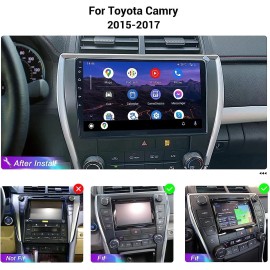 Unbranded Apple Carplay Car Radio For Toyota Camry 2015-2017 Android 12 GPS Stereo +Camera
