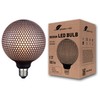 greenandco® Vintage Design LED Lamp Black Patterned (Hexagons) Dimmable E27