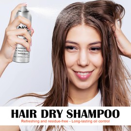 Instantly Refreshes Dry Shampoo for Women, Waterless Shampoo Spray, Quickly Volumizing Leaves No White Residue, Absorb Oils, Eliminate Odors, Refresh Hair for 48 Hours, 7.61 oz