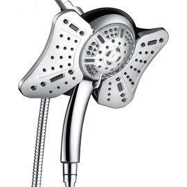 GRICH 2.5GPM Shower Head with Handheld Spray Combo: 2 in 1 Rainfall Shower Heads high pressure & Handheld Shower Head, 9 Spray Modes/Settings Detachable Shower Head with 60 Inch Hose