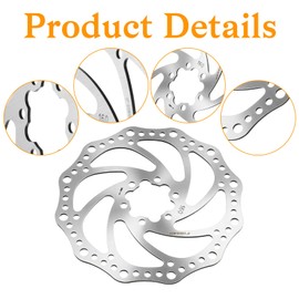 160mm Stainless Steel Bicycle Disc Brake Rotor Bicycle Disc Brake Rotors Electric Bike Ebike Rotors for Road Bikes Mountain Bicycles Electric Bikes