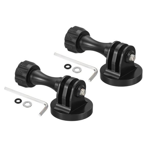 PATIKIL 1/4" Thread Action Camera Tripod Adapter, 2 Pack Aluminum