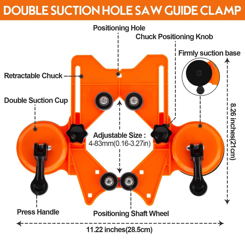 THINKWORK Diamond Drill Bits, Dry/Wet Brazing Hollow Drill Hole Saw