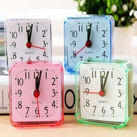 Portable Bedside Travel Alarm Clock with Lamp Clear Wake-up SE02846 100ea