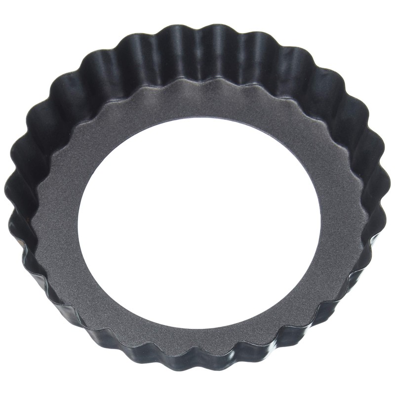 FM Professional 21682.0 Quicheform mit Abnehmbarem Boden, Stahl, schwarz