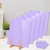 Adrattnay Purple Acrylic Sheets 1/8 Thick, 5Pcs 6 x 6in