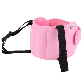 HALOVIE Child Seat Neck Pillow, Nap Support Headrest, Car Travel Cervical Pillow, Sleeping Cushion, Child Seat Neck Pad for Bicycle, Adjustable for Adults and Children, Impact Head Protection, Pink