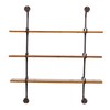 Deco 79 Wood Wall Shelf with Metal Brackets, 38" x