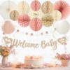 Boho Baby Shower Decorations for Girl, Pre-Strung Welcome Baby Banner