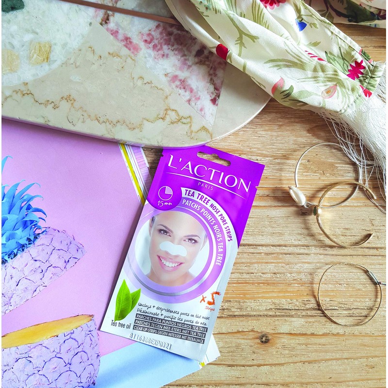 L'Action Paris Tea Tree Nose Pore Strips - Trio