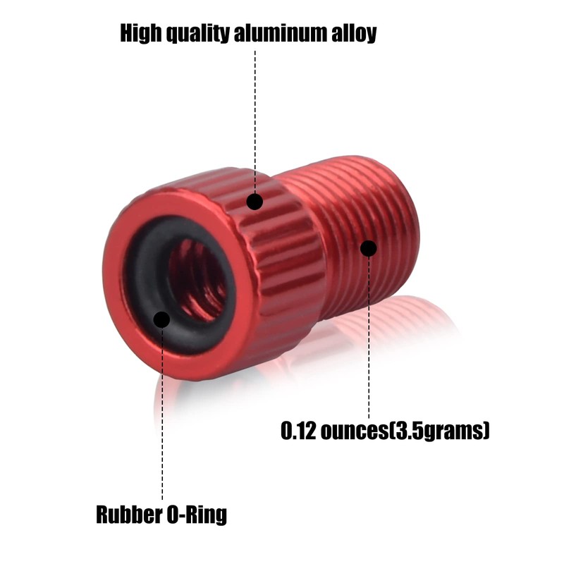 Vesaneae Pack of 10 Drahtesel Bicycle Valve Adapter, Bicycle Presta
