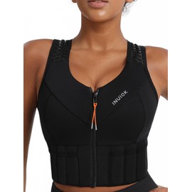 INUIOK Women's Weighted Vest: A Running Vest Where Fashion Meets Function. Approximately 5 pounds in weight, designed for women, it adds resistance for better workouts and is perfect for runs and walks.